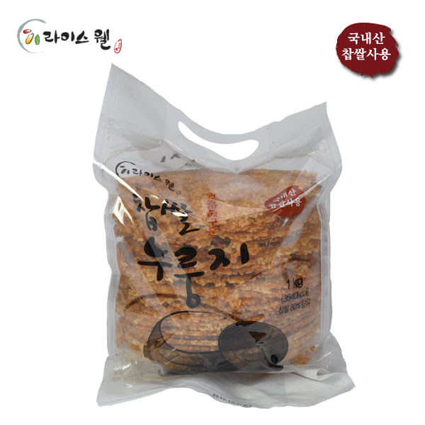 황동판에 구운 찹쌀누룽지 1kg