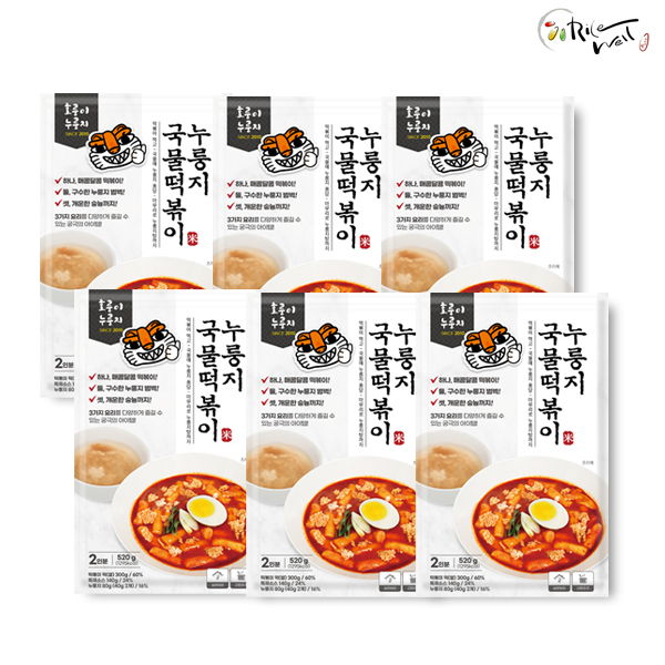 호룽이 누룽지 국물 떡볶이 520g*6개