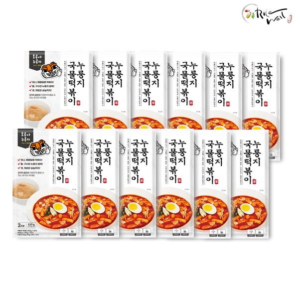 호룽이 누룽지 국물 떡볶이 520g*12개